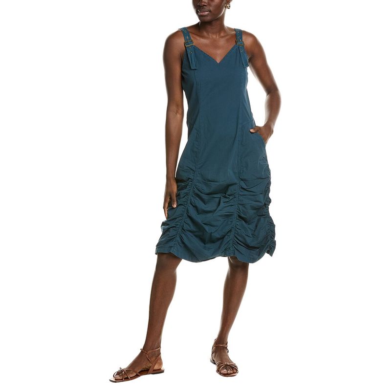 Xcvi Women's Wearables Nora Midi Dress, Blue Size S (Fits Like Medium)